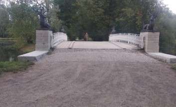 Воссоздание скульптур "Олений мост" в Павловском парке Воссоздание скульптур "Олений мост" в Павловском парке
